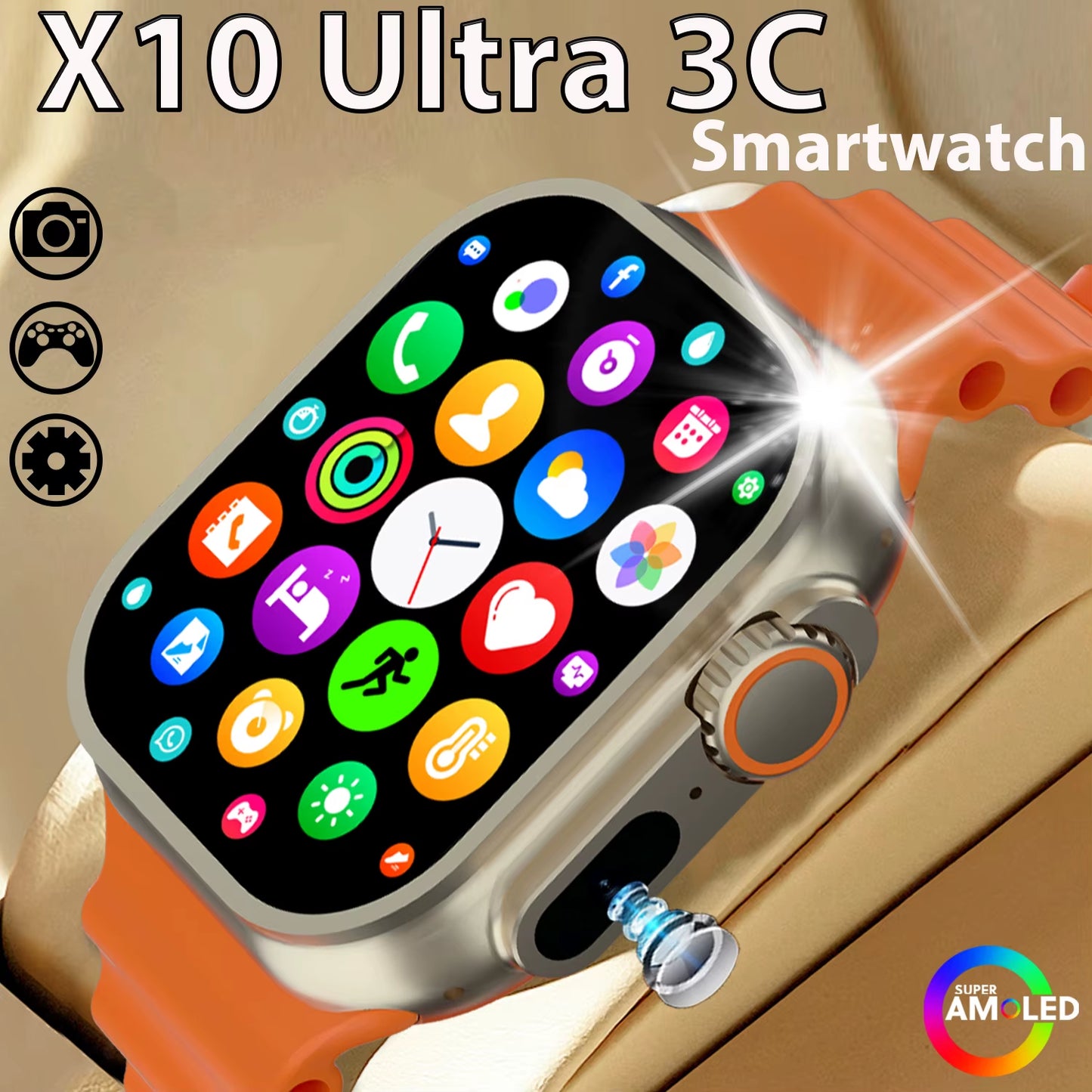 2025New Smart Watch Photo Function GPS NFC Bluetooth Call Blood Pressure Health Heart Rate Waterproof Outdoor Sport Smart Watch