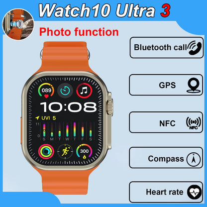 2025New Smart Watch Photo Function GPS NFC Bluetooth Call Blood Pressure Health Heart Rate Waterproof Outdoor Sport Smart Watch