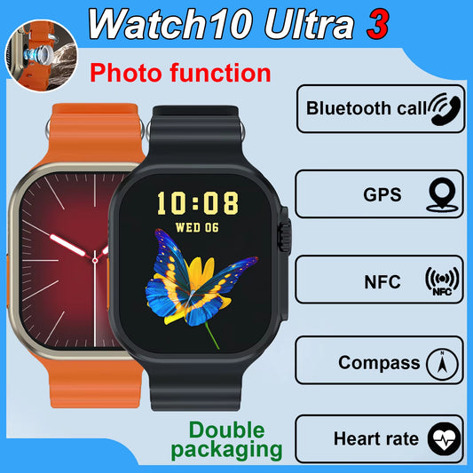 2025New Smart Watch Photo Function GPS NFC Bluetooth Call Blood Pressure Health Heart Rate Waterproof Outdoor Sport Smart Watch